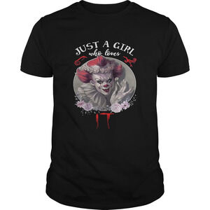 Just A Girl Who Love It Pennywise Floral Shirt
